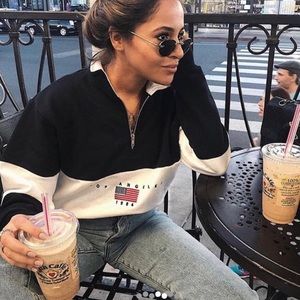 BRANDY MELVILLE LOS ANGELES QUARTER ZIP HOODIE